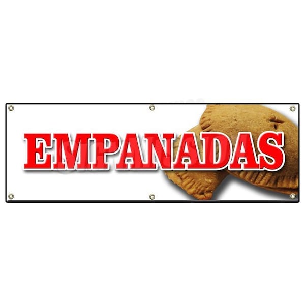 EMPANADAS BANNER SIGN latin restaurant food meat chicken hot pocket